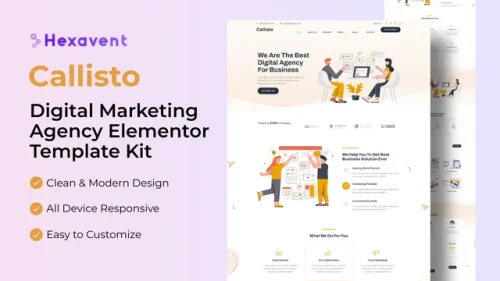 Callisto - Digital Marketing Agency Elementor Template Kit