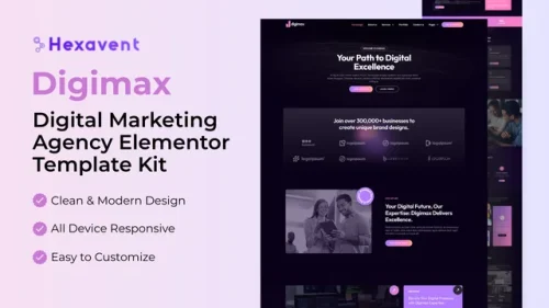 Digimax - Digital Marketing Agency Elementor Template Kit
