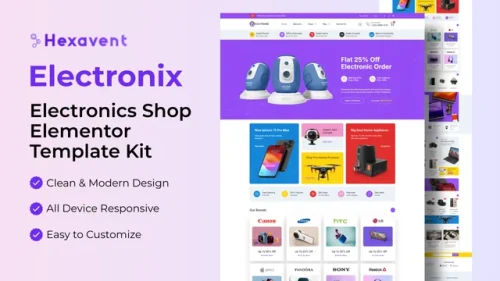 Electronix - Electronics Shop Elementor Template Kit