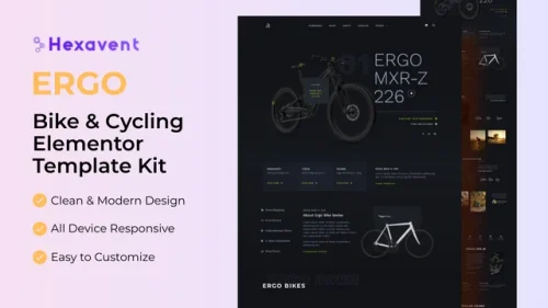 Ergo - Bike & Cycling Elementor Template Kit