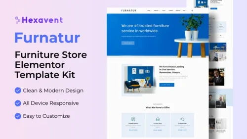Furnatur - Furniture Store Elementor Template Kit
